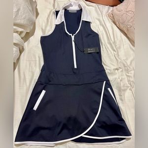 Olaya Sport Women’s Mock Neck Racerback Golf Dress - Navy